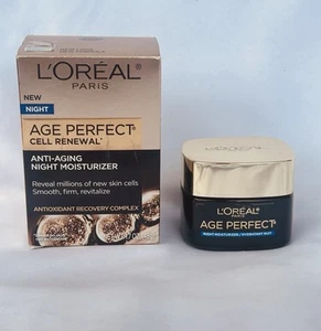 Loreal Paris Night Age Perfect Cell Reneway Anti Aging Mosturizer 1,7 Oz Neu Box - Bild 1 von 5