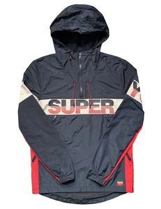 Superdry Ryley Pullover Jacket Mens Small Overhead Hooded - Picture 1 of 8