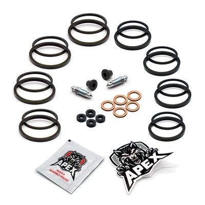 Yamaha FZR600 R Genesis 1991 Front Brake Caliper Seal Service Kit Rebuild Set Foto 1 de 4