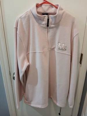 University Of Kentucky Ladies Half Zip 100% Polyeater Pullover Pink Size 2XL - Image 1 of 3