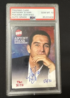 Antony Starr SIGNED Homelander Dynamite The Boys #/70 PSA DNA AUTO 10 - Image 1 of 2