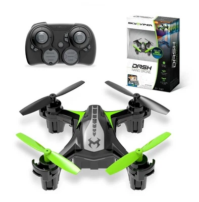 Sky Viper Dash Nano Drone Indoor Flying Black/Green - NEW SEALED - Image 1 of 4