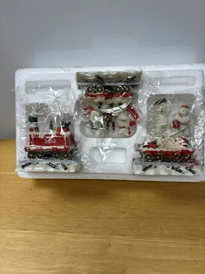 Coca-Cola Christmas Polar Bear Express Train 2004 Bradford Editions-Set #8 New - Image 1 of 3