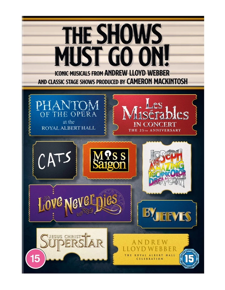 Universal Pictures The Shows Must Go On! Ultimate Musicals Collection DVD Box Set