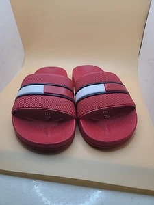 Tommy Hilfiger Kids Redder Slide Sandals Size 11 Red Lightweight & Comfortable - Picture 1 of 3