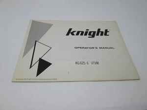 Ritter-Kit Bedienungsanleitung KG-625 6" VTVM - Bild 1 von 3
