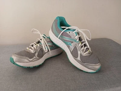 Zapatos para correr Saucony Grid Cohesion 10 S15333-1 para mujer plateados/verde azulado talla 8,5 Foto 1 de 4