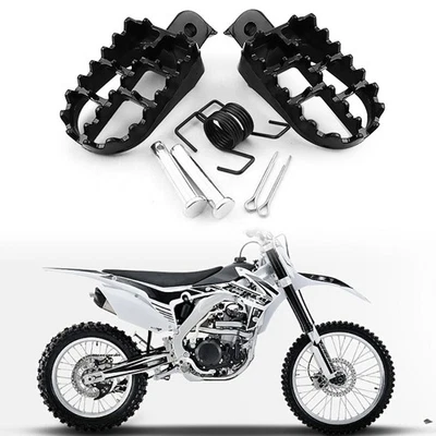 Dirt Bike Foot Pegs Pedal Footrest For Honda CR250R CR125R XR100R XR200R XL500S - Image 1 of 4