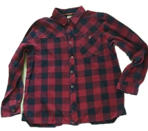 RAB Red & Navy Cotton Buffalo Plaid Shirt Boundary XL Button Down - Picture 1 of 12