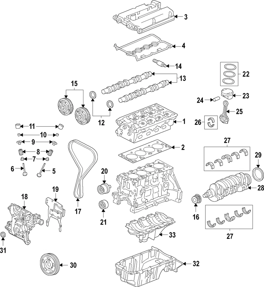 Cigüeñal motor GM 55569765 genuino Foto 1 de 2