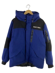 Schott Down Jacket Polyester Blue Size L - Picture 1 of 6