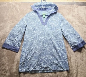 L.L. Bean Tunika mit Kapuze 3/4 Arm blau/weiß fehlt mittelleicht - Bild 1 von 5