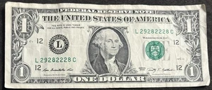 2009 San Francisco $1 Bill Trinary Altering 2’s Five Of A Kind 2’s Note - Picture 1 of 2