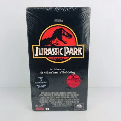 Jurassic Park VHS Steven Spielberg MCA Universal Watermark 1993 BRAND NEW SEALED - Image 1 of 4