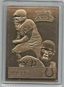 Carta Rob Morris 2007 Danbury Colts Super Bowl 41 XLI 22kt Gold Mint - Foto 1 di 1