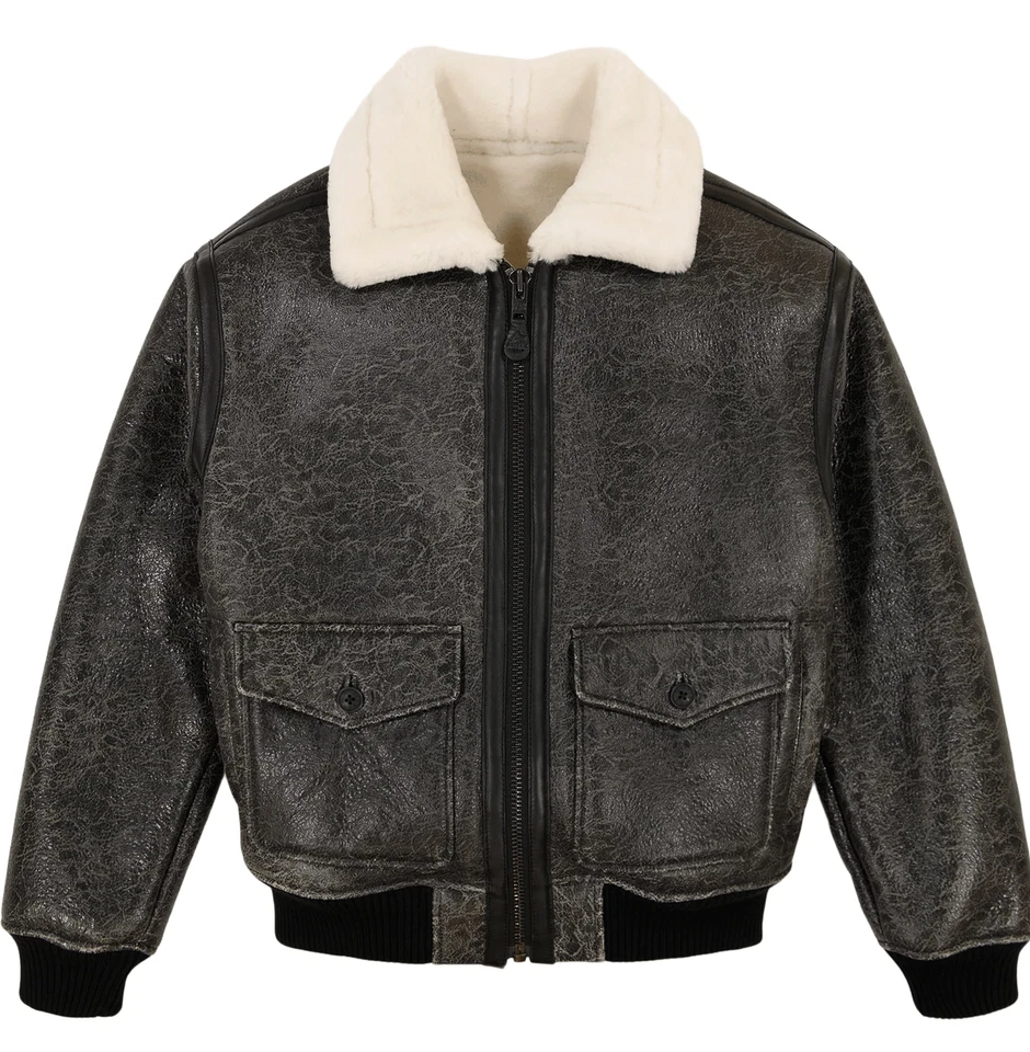 Handmade American Flight Avirex Style Bomber Leather Jacket - Check Color Option - Image 1 of 1