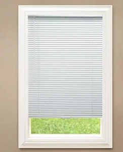 Mini persianas de vinilo blancas inalámbricas para oscurecer habitación con 1 pulgada Listones-23 pulgadas. W x 72 i - Imagen 1 de 1