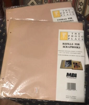 Lote de 2 recambios para álbum de recortes MBI 11 3/4 X 12 1/2 Foto 1 de 2