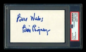 BILL RIGNEY SIGNED MINT INDEX CARD PSA/DNA AUTOGRAPHED CALIFORNIA ANGELS MANAGER - Picture 1 of 1