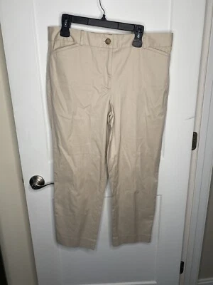 Talbots Perfect Crop Casual Khaki Pants Slacks Women's Size 14 - Image 1 of 4