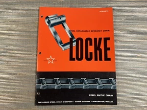 Vtg Locke Steel Chain Company Catalog 63 Sales Brochure Huntington Indiana - Picture 1 of 7