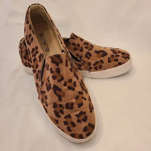 Restricted Damenschuhe Größe 7,5 Leopardenmuster Gepardenmuster Freizeit Slipper Sneaker - Bild 1 von 7