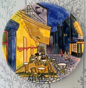 TUBO FORRADO MONET CAFÉ ESCENA BENARA GRAN PARED COLGANTE PLATO PERFECTO - Imagen 1 de 6