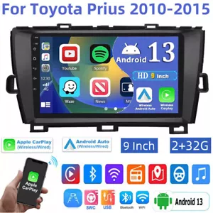 GPS Navi For Toyota Prius 2010-2015 Apple Carplay Car Stereo Radio Android 13 BT - Bild 1 von 12