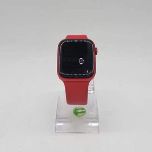 Unlocked Apple Watch Series 8 45MM Product Red Aluminum Red Sport Band A2774 - Picture 1 of 7