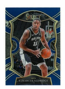 2020-21 Panini Select Lamarcus Aldridge Blue Silver Prizm Card Brooklyn Nets  - Bild 1 von 2