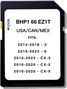 Nueva tarjeta SD de navegación compatible con Mazda 3 6 MX-5 CX-3 CX-5 CX-9 BHP1-66-EZ1T - Imagen 1 de 1