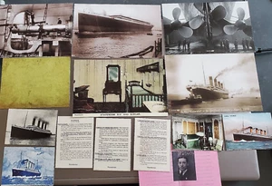 14 Titanic Post cards White Star Line Ship Sea Ocean Vintage Memorabilia Old USA - Imagen 1 de 12