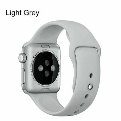 Correa suave deportiva de silicona para iWatch para Apple Watch Series 6 5 4 3 2 1 Foto 1 de 4