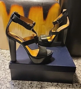 Ralph Lauren Sherise Purple Label Nappa Kalbslederschuhe schwarz 38,5B UVP 695 $ - Bild 1 von 14