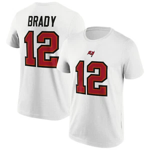 NFL T-Shirt Tampa Bay Buccaneers Tom Brady 12 weiß Iconic Football Trikot - Bild 1 von 3