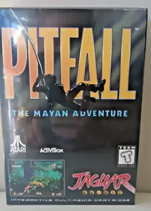 PitFall Mayan Adventure Atari Jaguar Cart w/ manual, white insert, Cart bag CIB - Picture 1 of 5