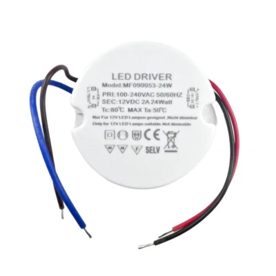 12W 15W 24W 30W 36W Rund LED Transformator 12V 24V Trafo Treiber Driver fr Lampe - Bild 1 von 4