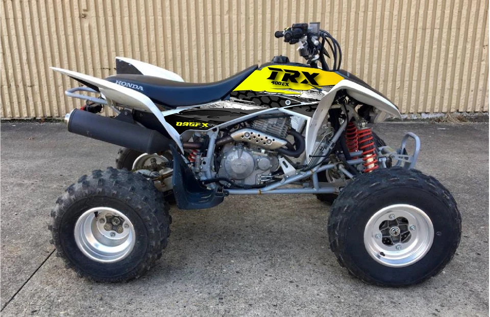 2008 - 2018 Honda TRX 400 EX Graphics Kit - Pro Ed D49-2 Yellow - Image 1 of 2