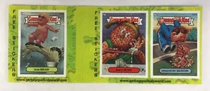 GARBAGE PAIL KIDS GREEN GUM GROSS STICKERS ANS1 2003 Magazine Promo Card Strip - Picture 1 of 3