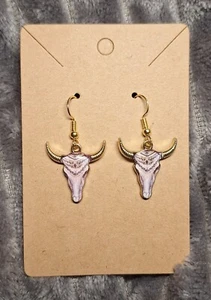Rustikale Kuh Ohrring Paar - Bild 1 von 1
