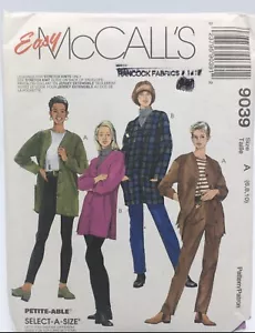 Leggings Top Cardigan Pants Size 6-10 M9039 Cut to 10 Sewing Pattern - Picture 1 of 2