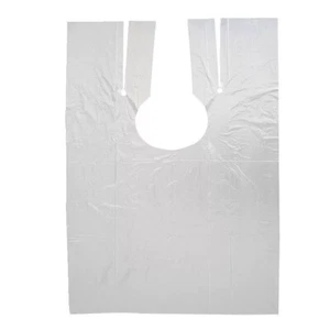 50/100 Disposable PE Gown Hairdressing Salon Cape Beauty Barber PPE Polythene - Picture 1 of 5