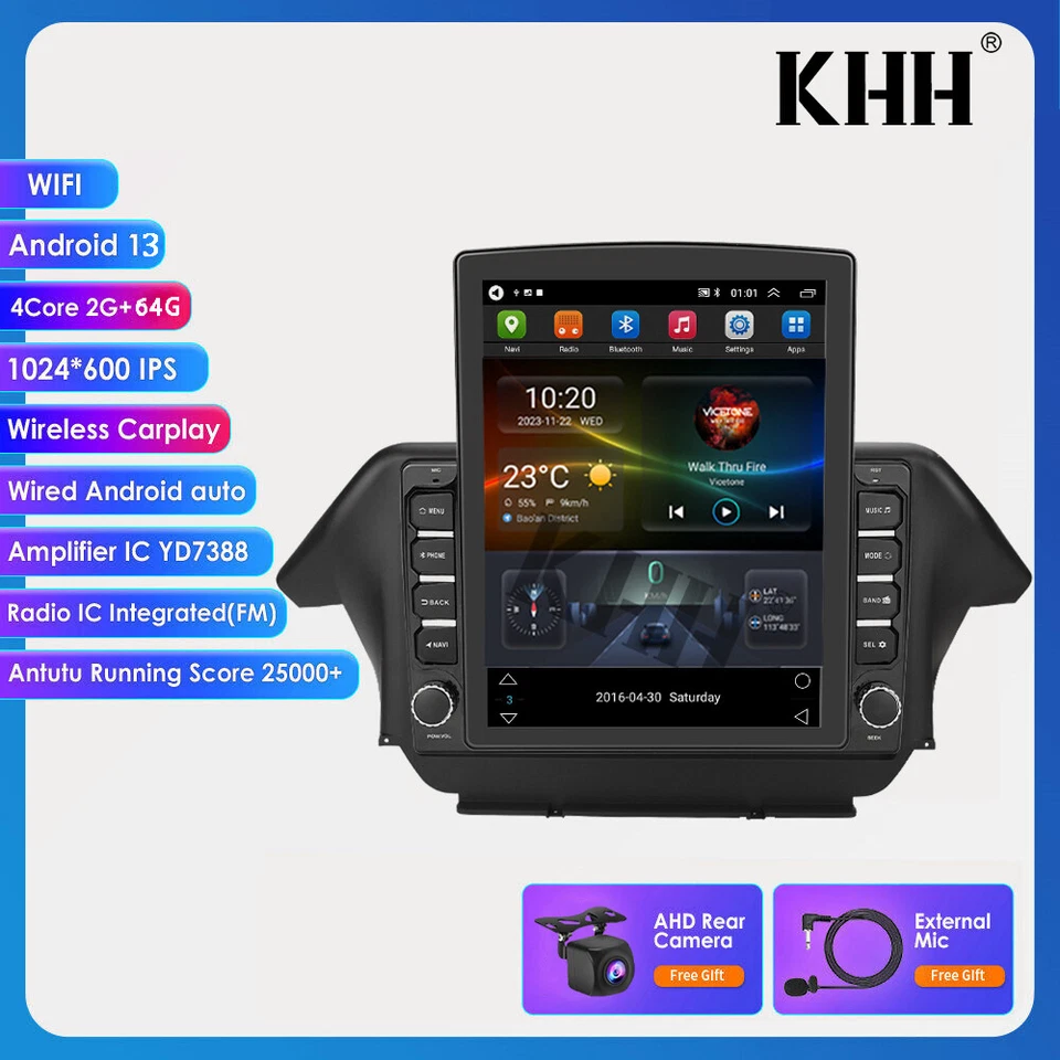 64G For Honda Odyssey 2009-2014 Android 13 Car Radio Stereo GPS Navi 9.7"CarPlay - Image 1 of 4