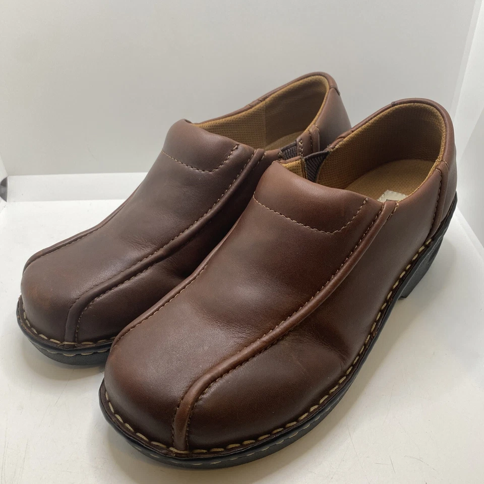 Eastland Zuecos Mocasines Cuero Negro, "Tracie" Mujer 10 W, 3019-02 Foto 1 de 4