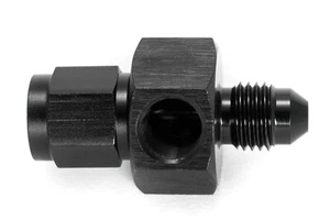 M10x1,0 Sensoradapter Dash 4 Innengewinde/Außengewinde Schwarz eloxiert - Bild 1 von 3