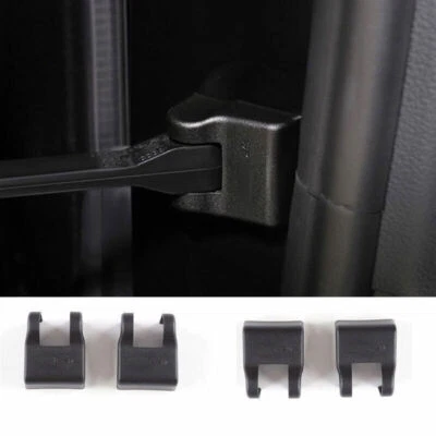 Cubierta de tapón de puerta trasera delantera negra ABS para Audi A8 Quattro 2019-2023 decoración 4 piezas Foto 1 de 4