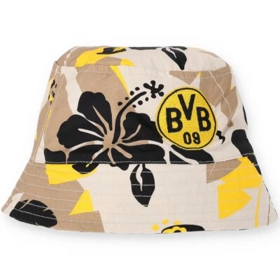 BVB Fischerhut Maui Sonnenhut Anglerhut Mütze Blumen BVB Logo BVB Fanartikel