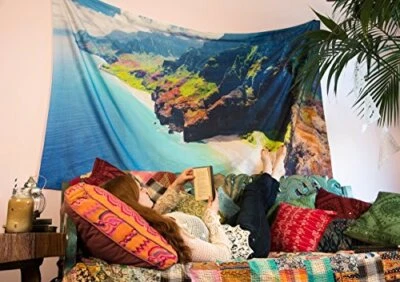 Tapiz fotográfico y arte de pared colgante Napali Coast Kauai, Hawaii (extra grande,... Foto 1 de 2