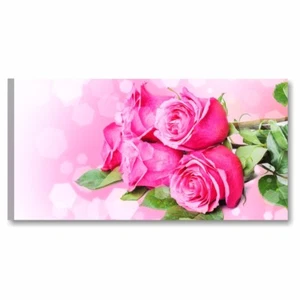 Rose - Quadro Moderno su Tela Fiori 90x45 per Soggiorno Camera da Letto Cucina - Foto 1 di 3