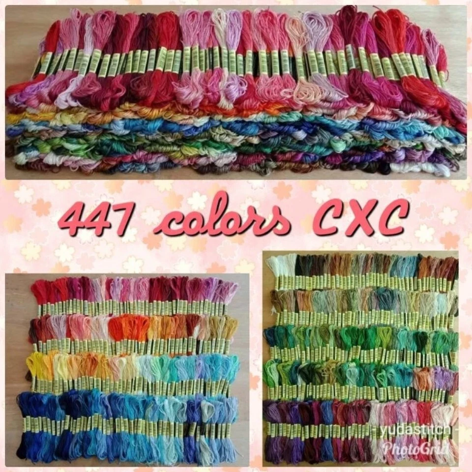 CXC Cross Stitch Thread 447 color Full Set Lot - Image 1 of 1